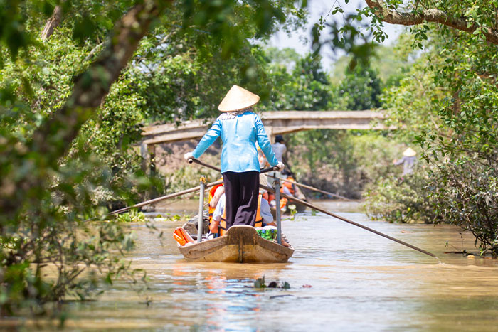 Cruising Mekong river